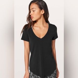Lululemon Love Tee V-neck.  Black.